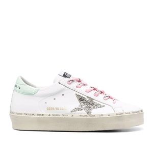 Golden goose star-patch lace-up sneakers